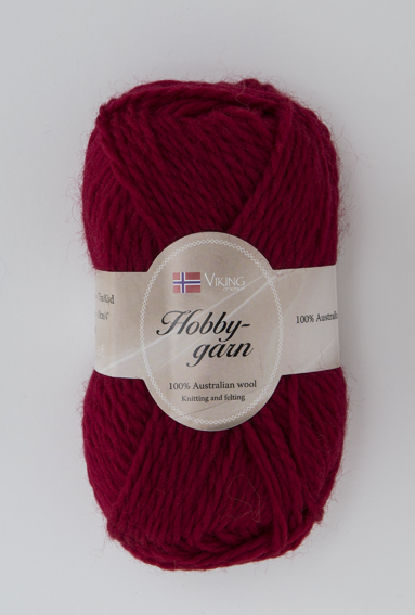 Viking Hobbygarn. Mörkröd 960