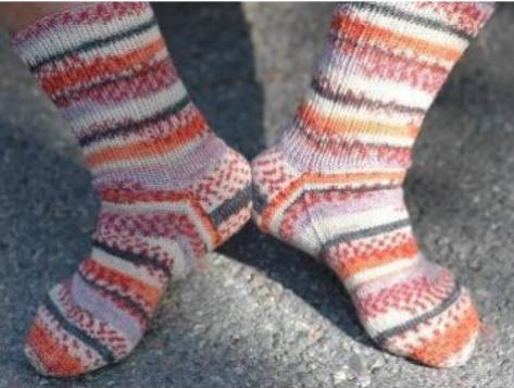 Sockor i 4-trådigt Opalgarn