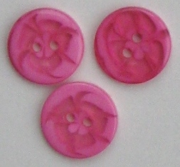 Runda plastknappar 14 mm. - 2