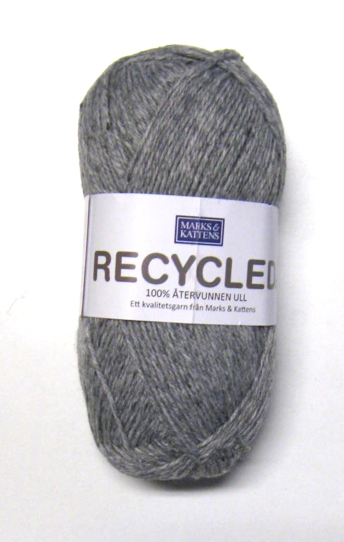 Recycled ullgarn. Ljusgrå (401)