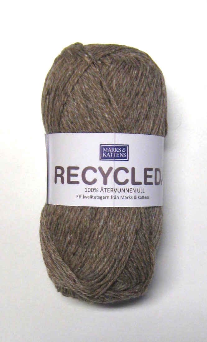 Recycled ullgarn. Ljus beige (403)