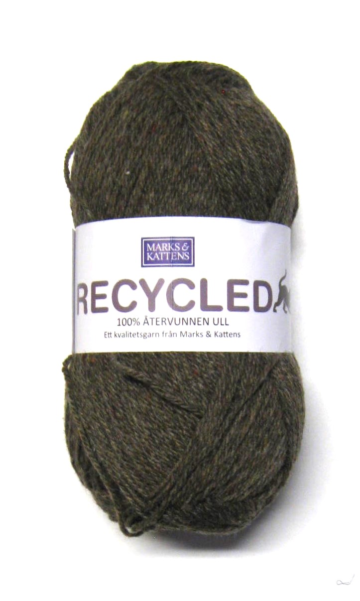 Recycled ullgarn. Mörk beige (404)