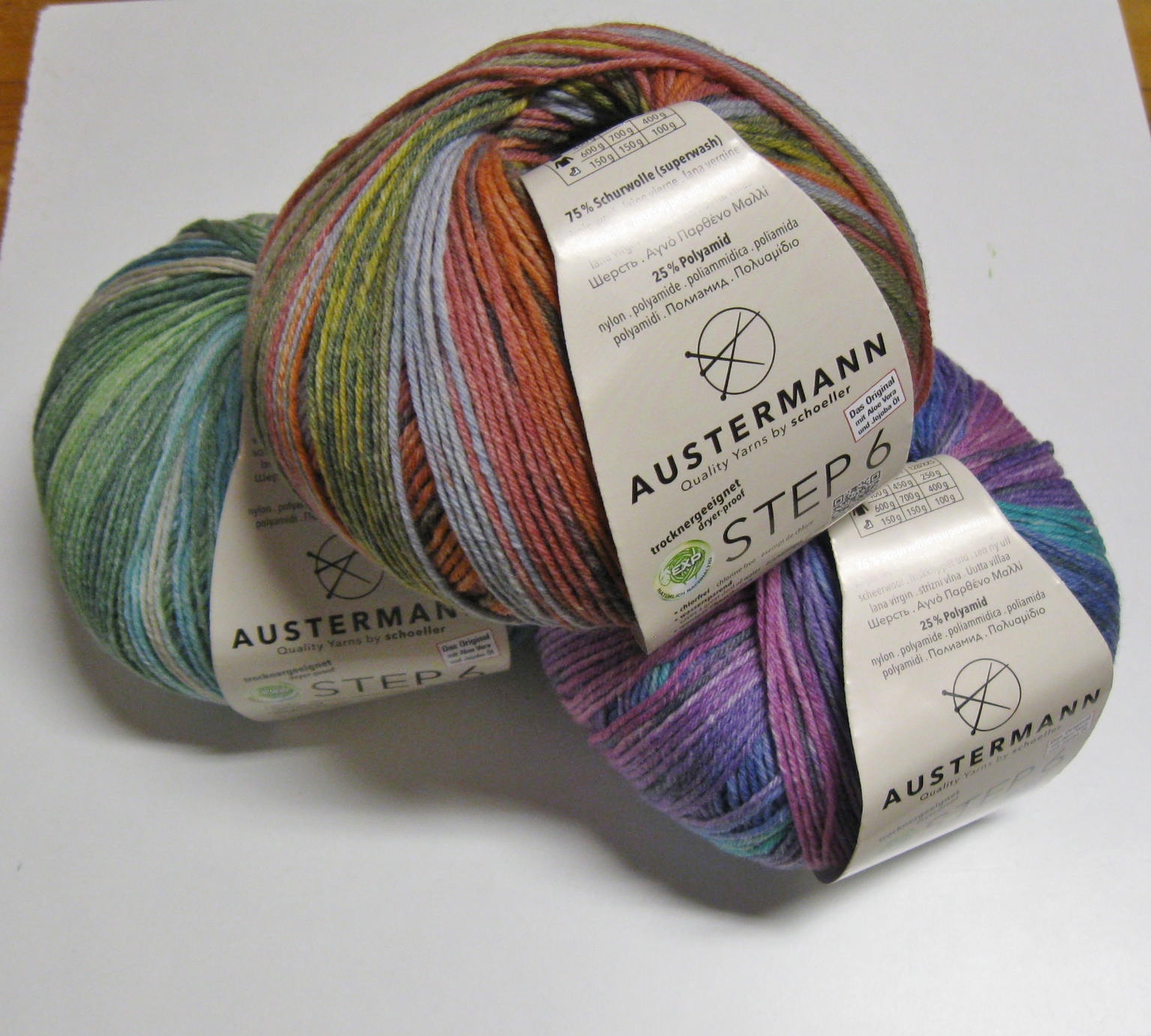 Step 6 - Sock garn