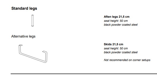 Aften dining sofa   / matsoffa - 5