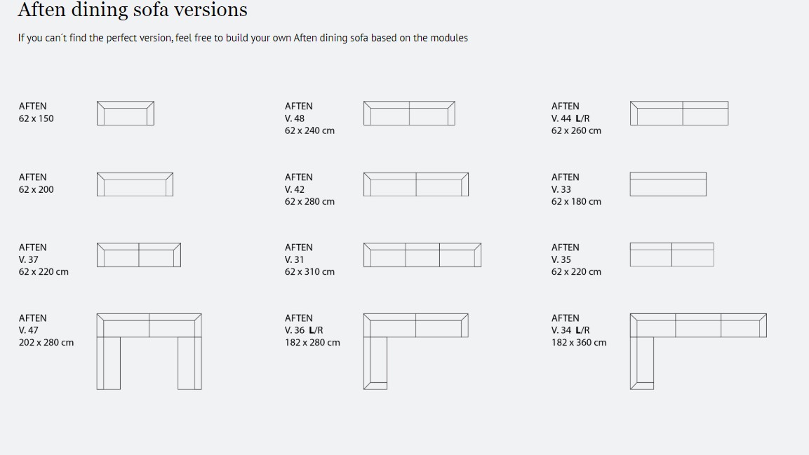 Aften dining sofa   / matsoffa - 4