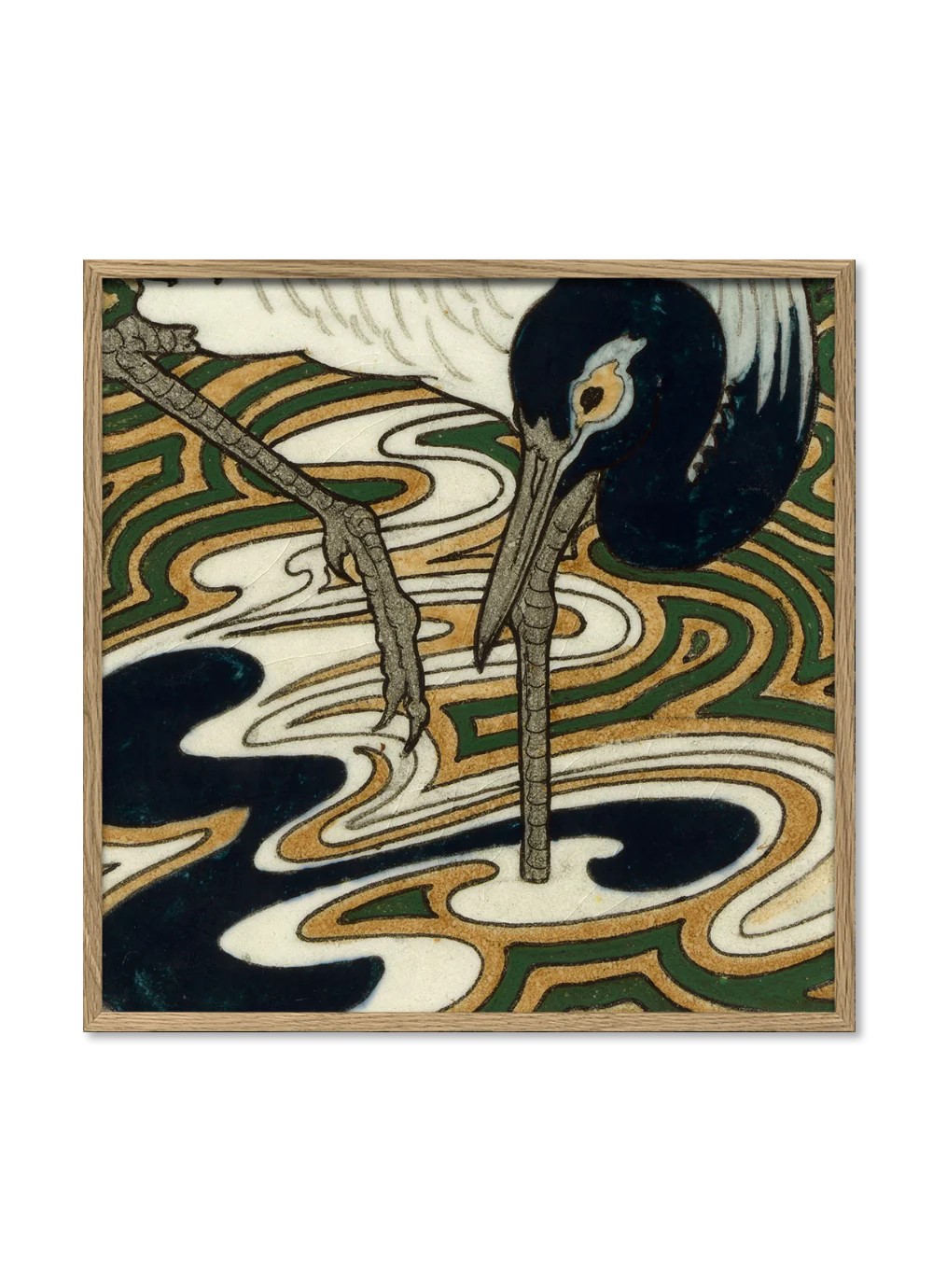 Heron tile print III