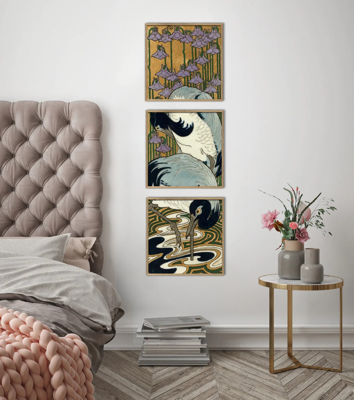 Heron tile print III - 2