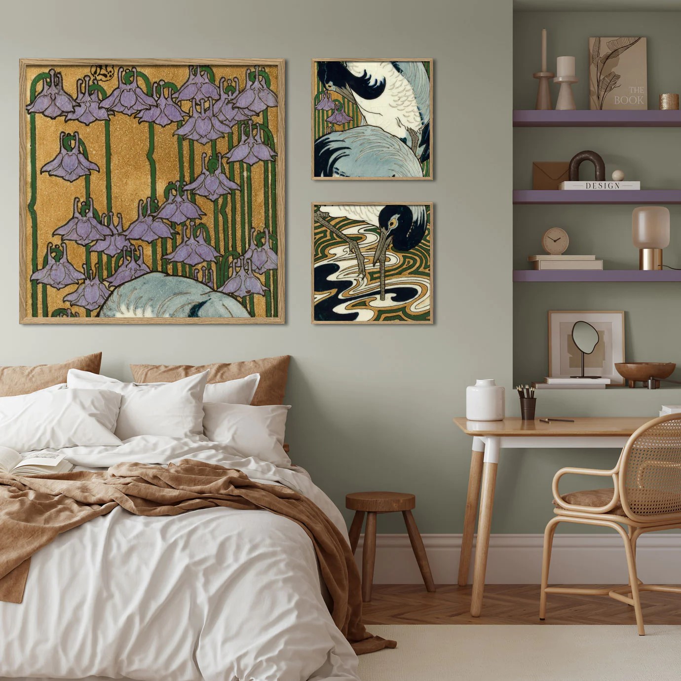 Heron tile print III - 4