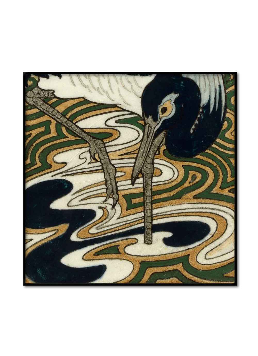 Heron tile print III - 3