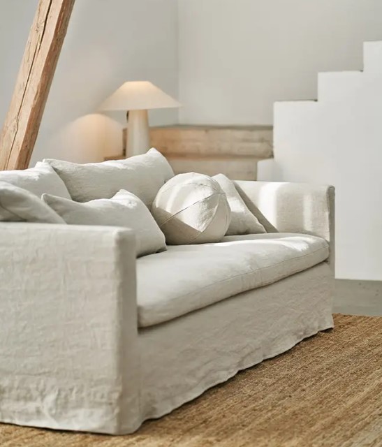 Soffa i linne 
