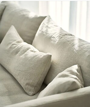 Soffa i linne 