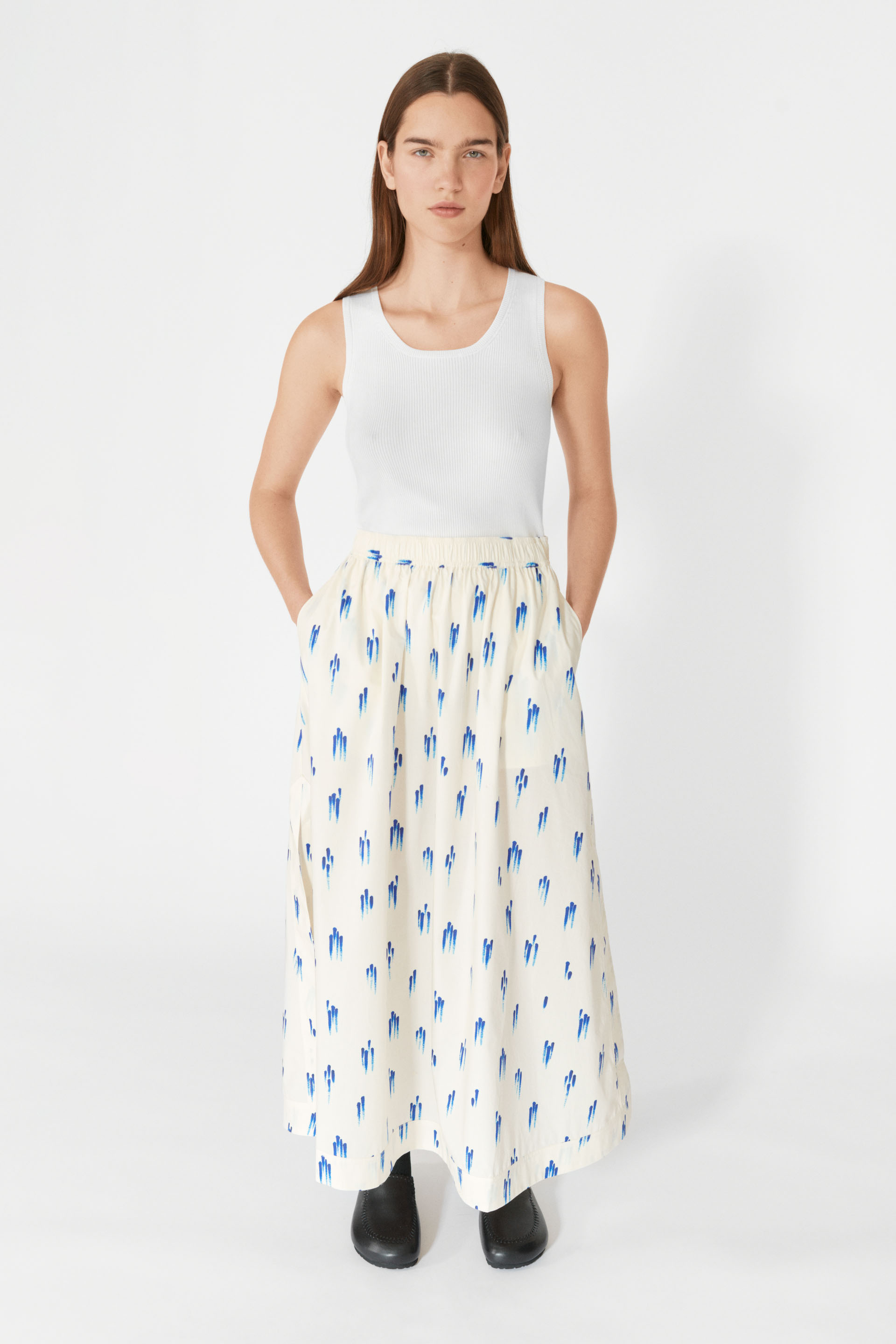 Vera Skirt - Blue Drops - 4