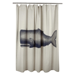 Moby shower curtain
