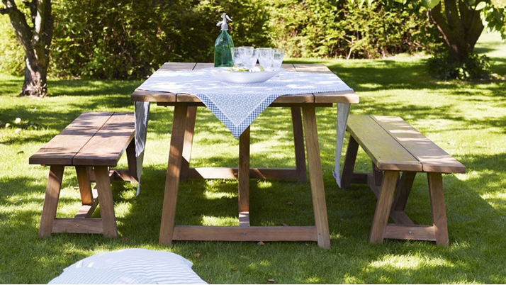 Bänk i teak Sika-Design - 3