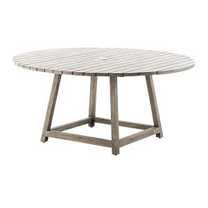 Runt trädgådsbord återvunnen teak Sika-Design 