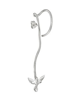 FLYING BIRD EARRING - SILVER