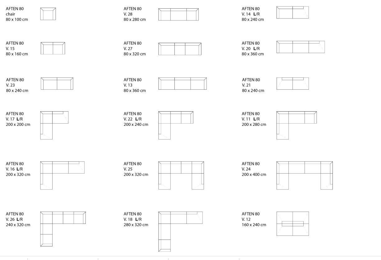 Aften soffa/modul soffa - 8