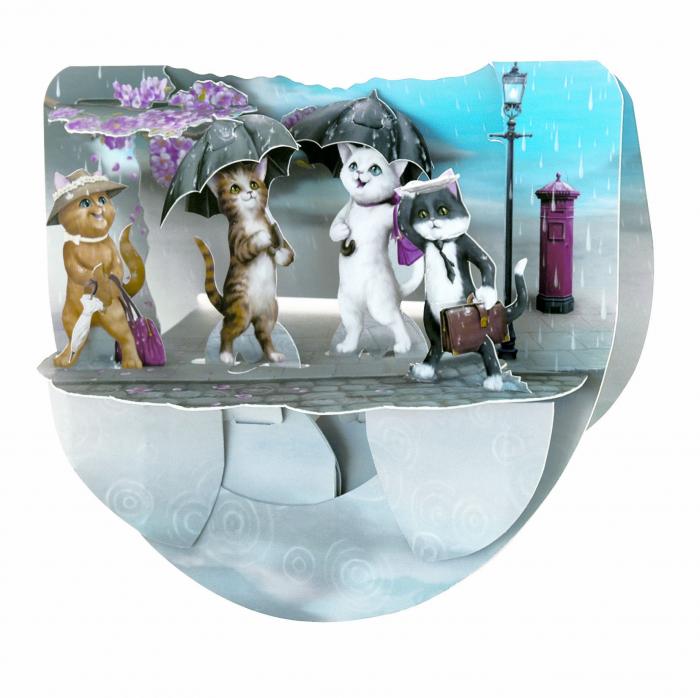 Pop´n rock card Raining cats