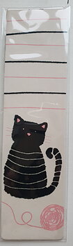 Bookmark with elastic string Mjau