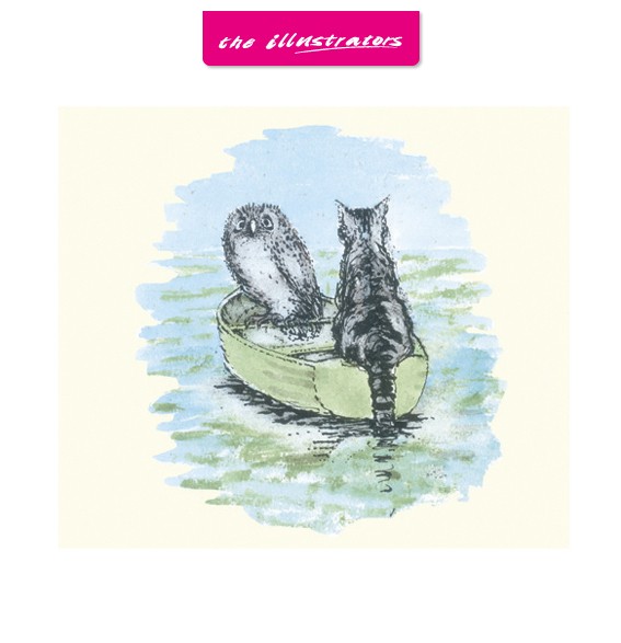 Kort "Owl and the pussycat"  
