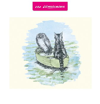 Kort "Owl and the pussycat"  