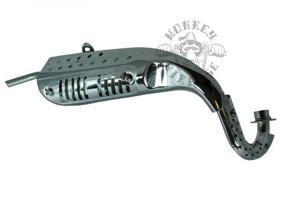 Upswept Monkey exhaust Standard 125cc Chromed