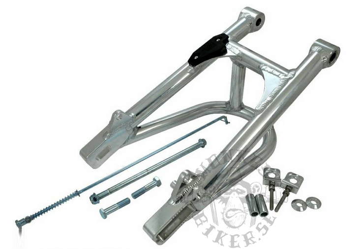 Monkeybiker Sweden Alloy Swing arm tube profile with brace+10cm