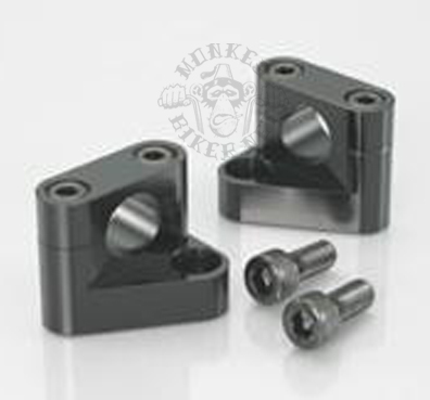 Handle bar holders alloy CNC Kitaco style Black