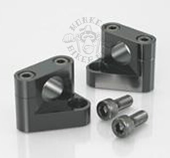 Handle bar holders alloy CNC Kitaco style Black