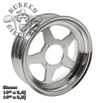 10" alloy rim - Daytona style  3.5"