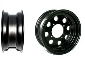 8" alloy rims 8 hole CNC Black
