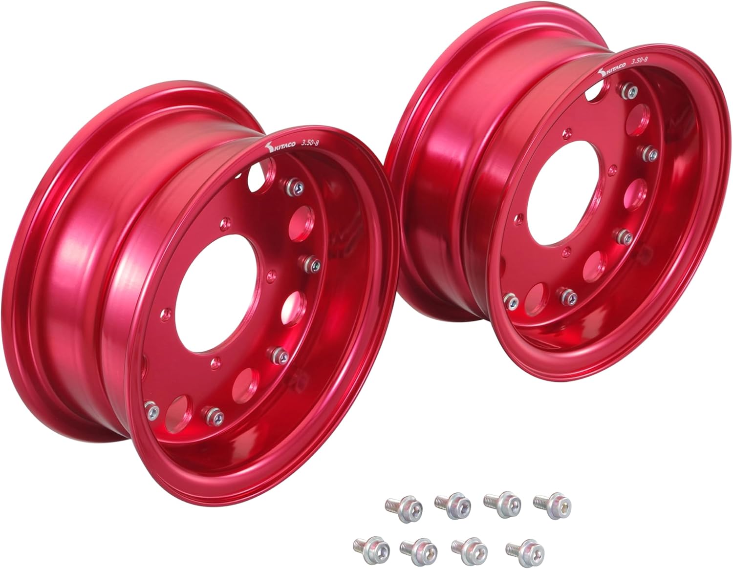 8"-3,5 Kitaco alu fälgset Red