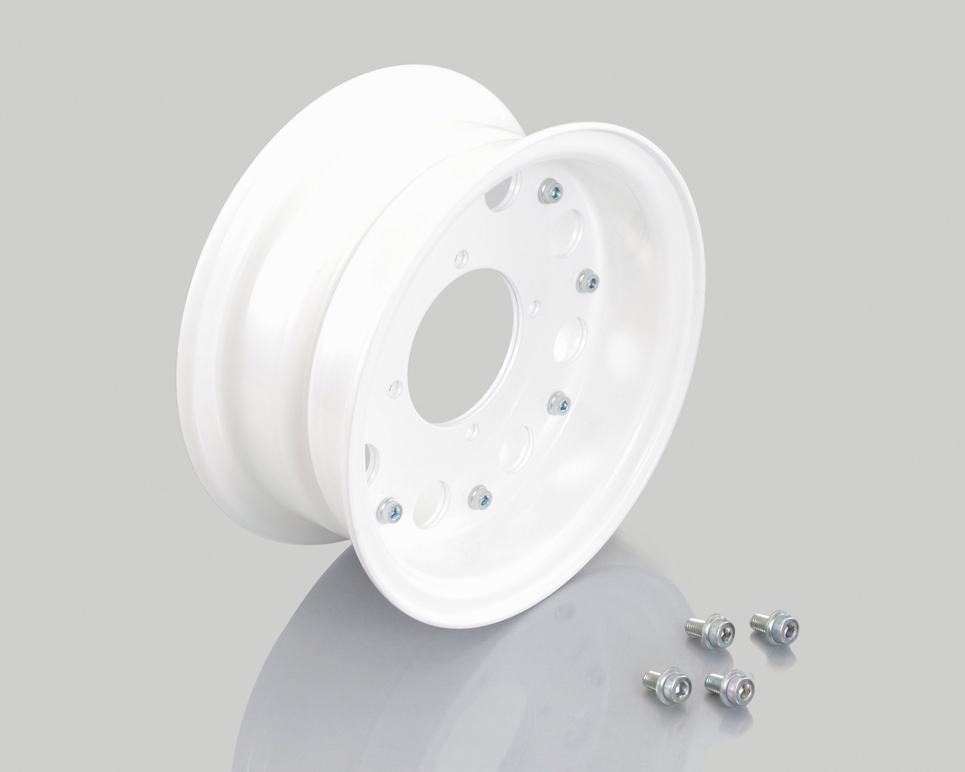 8"-3,5 Kitaco alu fälgset White - 2