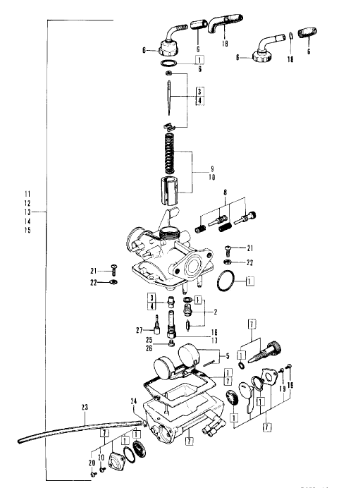 Carburetor overhaul kit ST70