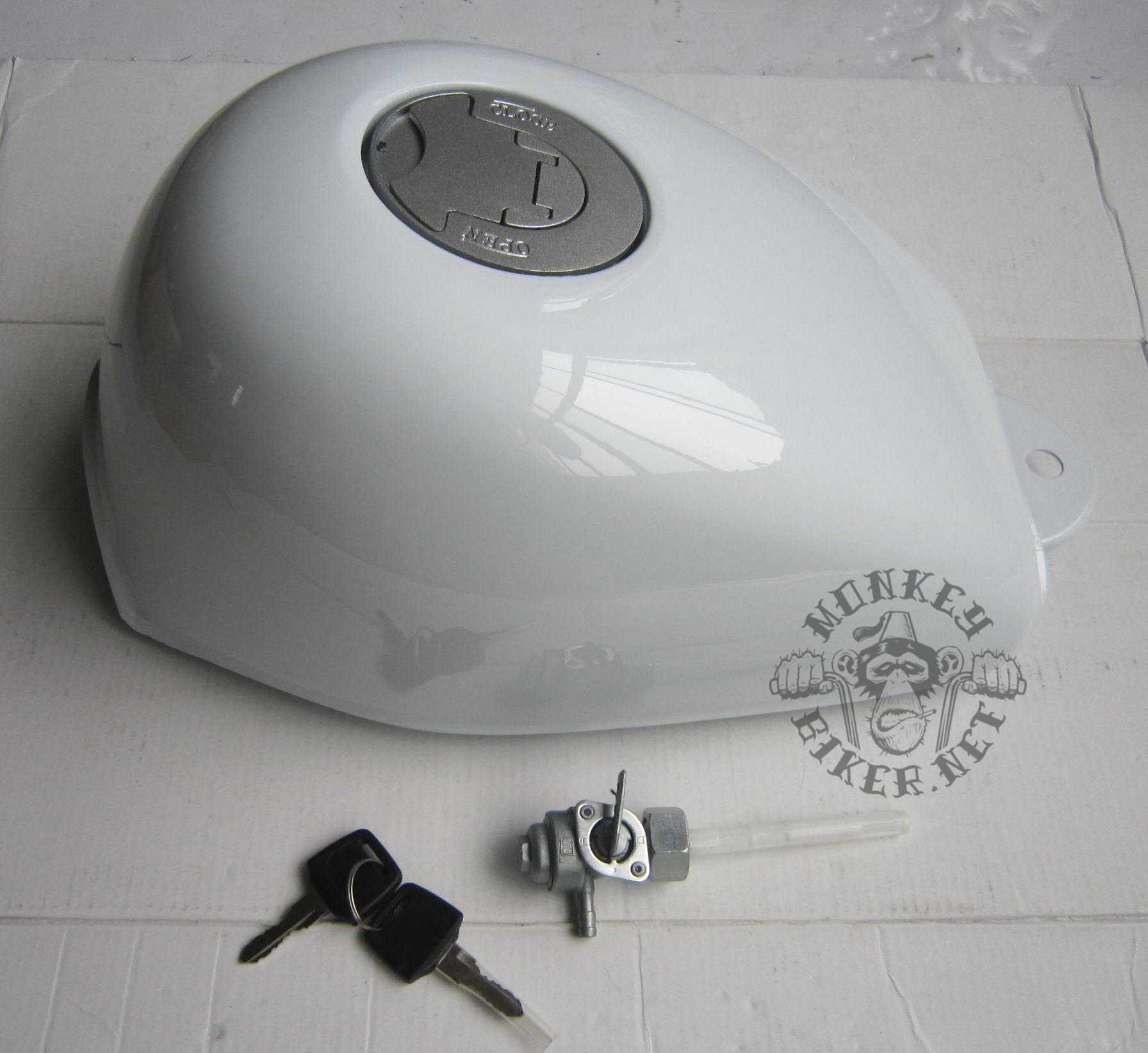 Gas tank Monkey J2 new style white