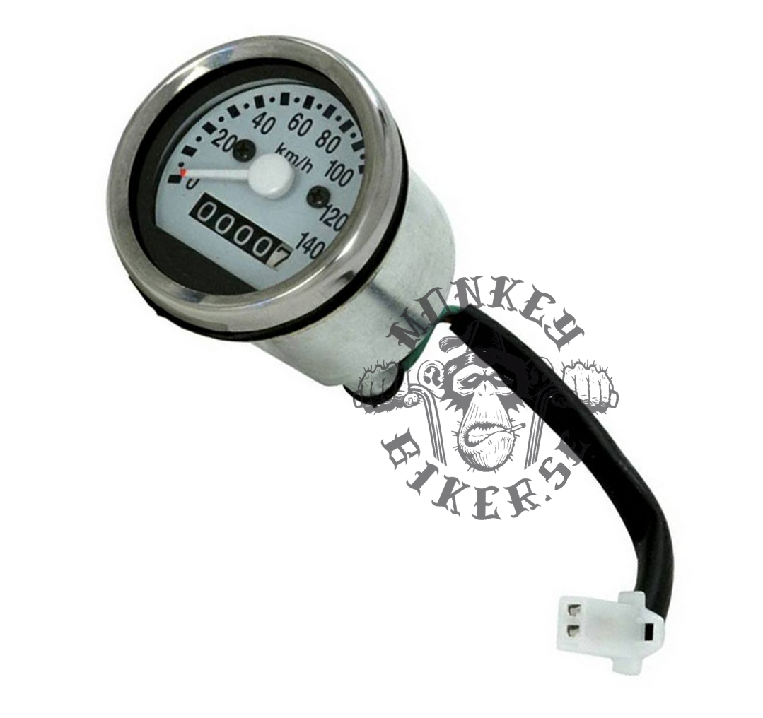 Speedometer Monkey 140kp/h white