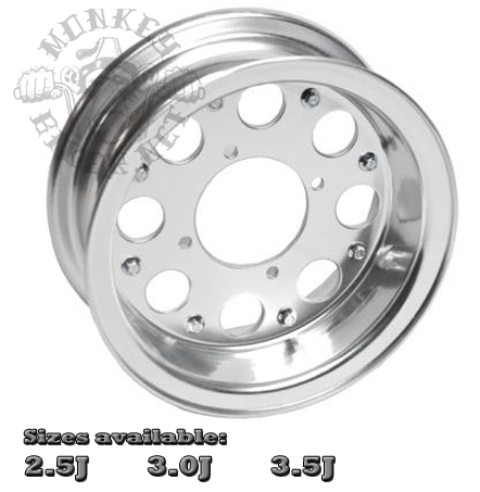 10" alloy rim 8-hole