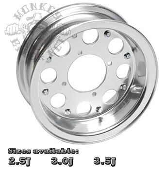 10" alloy rim 8-hole