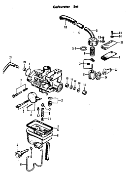 Carburetor overhaul kit Z50