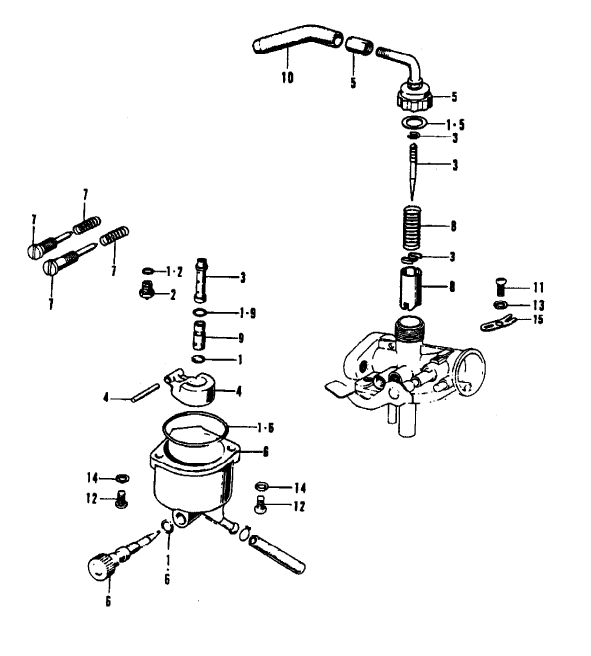 Carburetor overhaul kit Z50 - 2