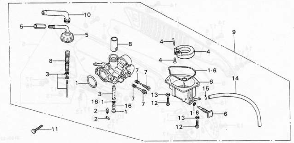 Carburetor overhaul kit Z50 - 3