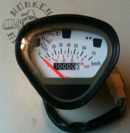 Speedometer Dax 70kp/h White
