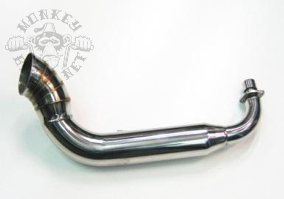 Downswept stainless exhaust short bobber style 1