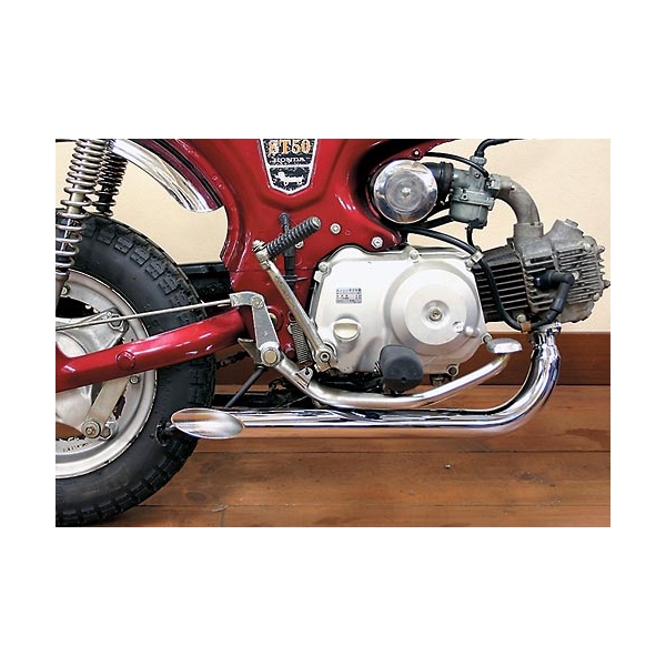 Downswept stainless exhaust short G'Craft style - 2