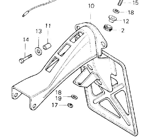 Monteringskit baklampa Z50J1 - Honda original - 2