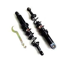 330mm stötdämpare 6 coil svart