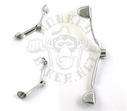 Kick starters, gear shifters, oil dip sticks & brake pedals