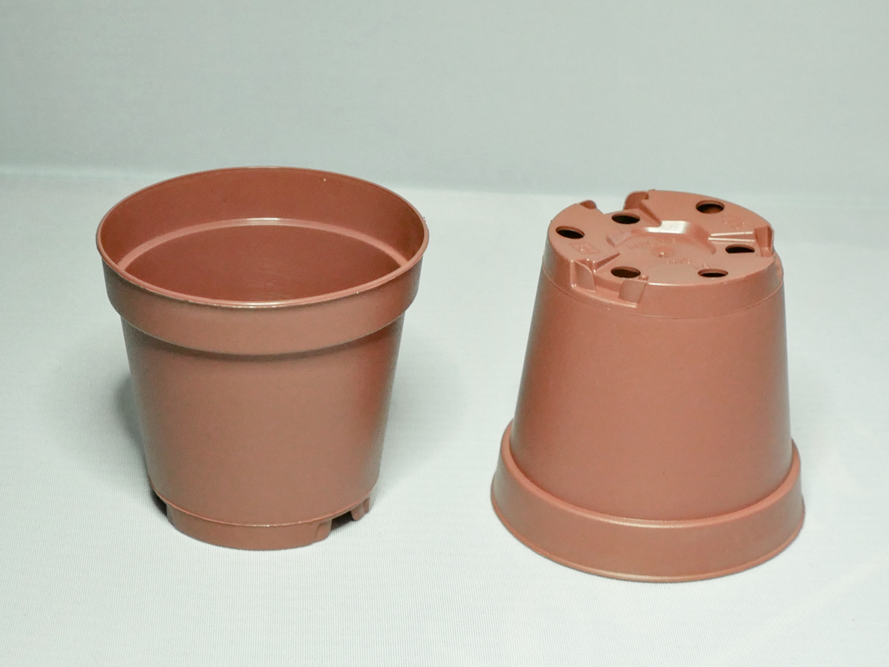 POT ROUND, 55 x 50 mm BRICK-RED