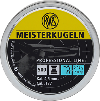 RWS Meisterkugeln 4,50mm Blå 0,45g