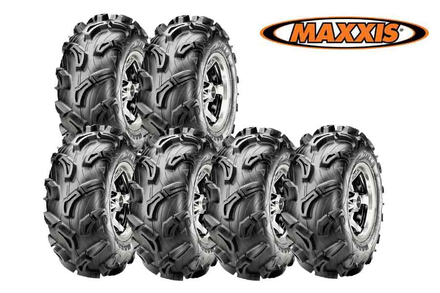 Maxxis Zilla 6x6 däckpaket – 2x 28x10-12 & 4x 28x12-12 för maximal framkomlighet